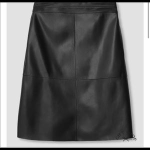 Universal Standard vegan leather Taylor skirt